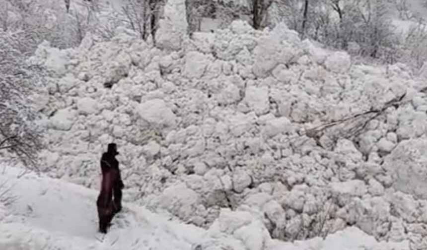 Yüksekova’da aynı bölgede ikinci çığ
