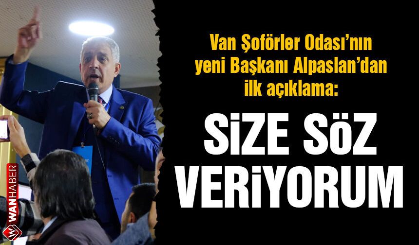 Faruk Alpaslan'dan ilk açıklama: Size söz veriyorum...