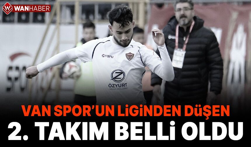 Vanspor'un liginden düşen 2. takım belli oldu!