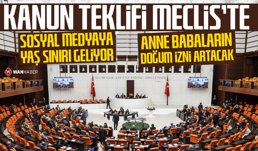 Sosyal medya ve doğum iznine yönelik düzenlemeler Meclis'te