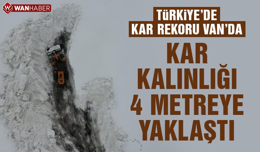 Türkiye'de kar rekoru Van'da!