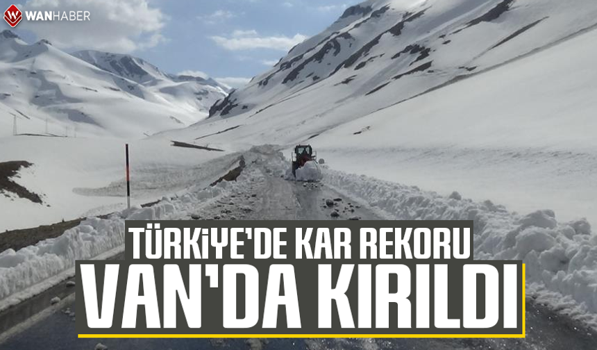 Türkiye'de kar rekoru Van'da kırıldı