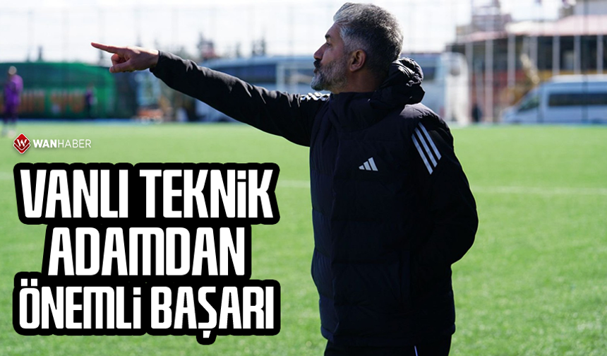 Vanlı teknik adamdan önemli başarı