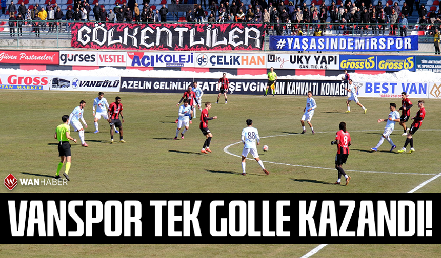 Vanspor tek golle kazandı!