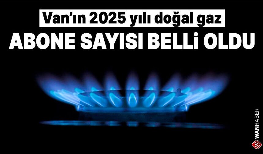 Van’ın 2025 yılı doğal gaz abone sayısı belli oldu