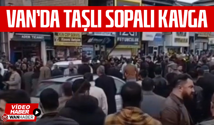 Van'da taşlı sopalı kavga: 3 yaralı
