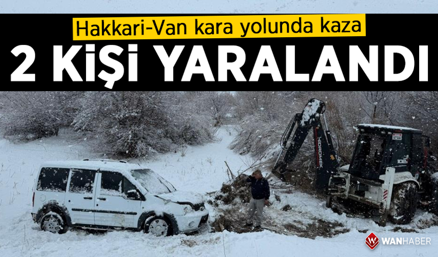 Hakkari-Van kara yolunda kaza: 2 yaralı