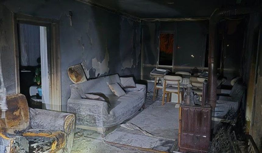 Van’da ev yangını