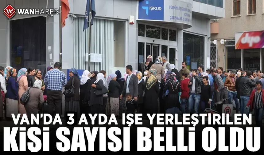 İŞKUR aracılığıyla Van’da 3 ayda bin 234 kişi işe yerleştirildi