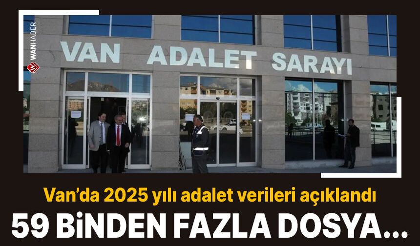 Van’da 2025 Yılı Adalet Verileri Açıklandı! Dosya Sayısı 59 Bini Geçti!