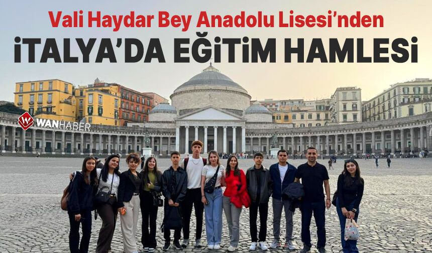 Van'daki liseden İtalya’da dijital eğitim hamlesi