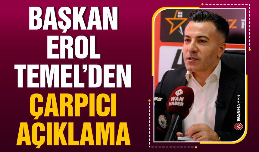 Vanspor Başkanı Erol Temel'den çarpıcı açıklamalar: Paramızla linç yiyoruz!