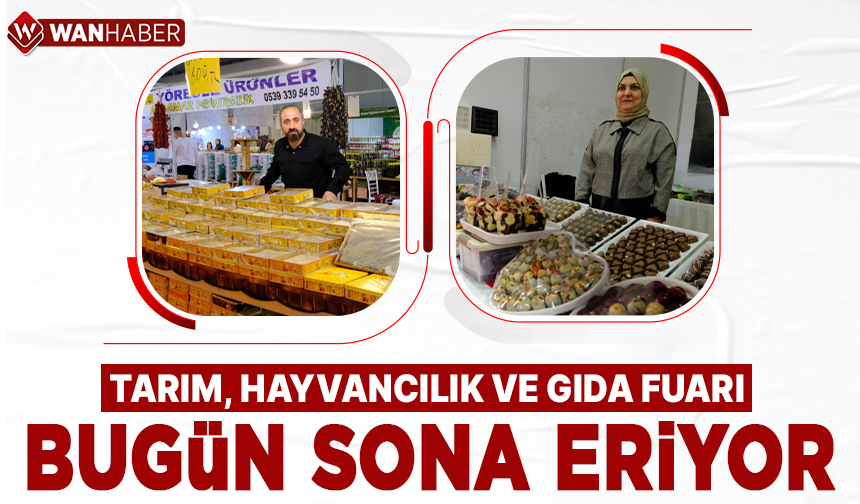 Van’daki fuar bugün sona eriyor