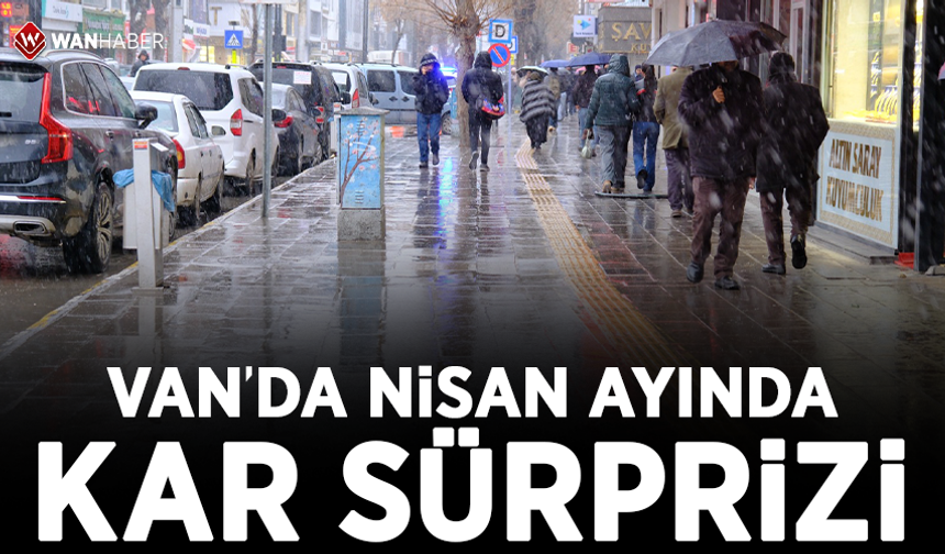 Van’da Nisan ayında kar sürprizi