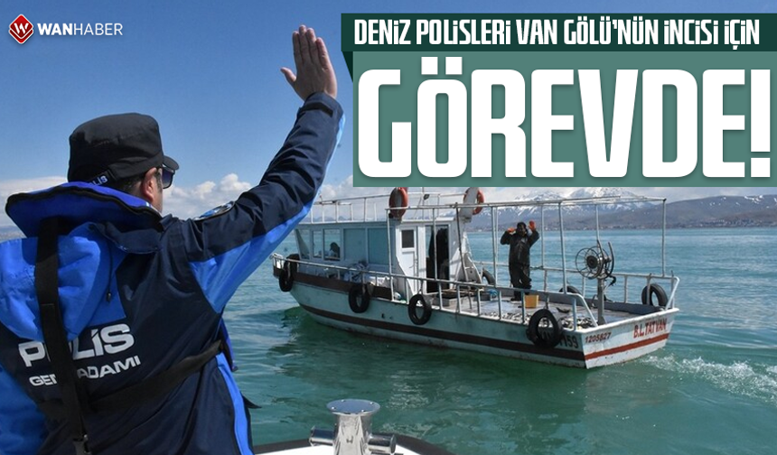 Deniz polisleri "Van Gölü'nün incisi" için görevde
