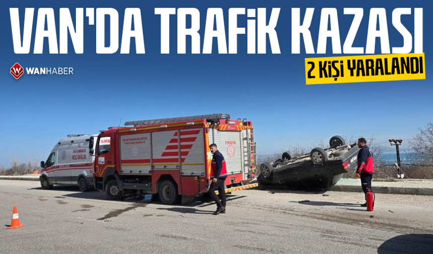 Van'da trafik kazası: 2 yaralı
