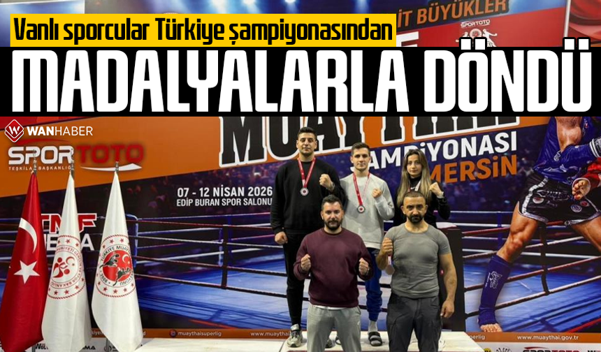 Vanlı sporcular Türkiye şampiyonasından madalyalarla döndü