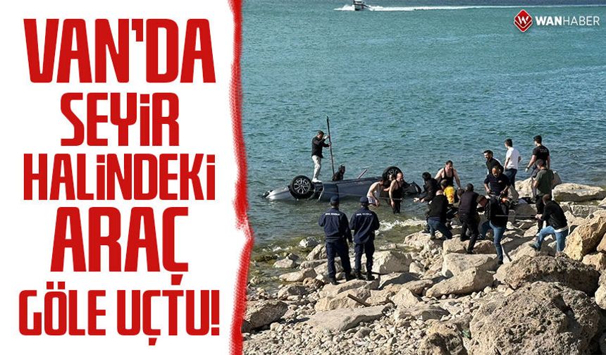 Van’da seyir halindeki araç göle uçtu! 1 yaralı