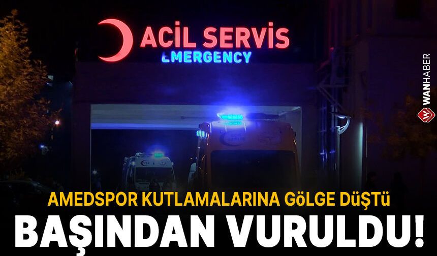 Amedspor kutlamalarına gölge düştü! Bir kişi kafasından vuruldu!