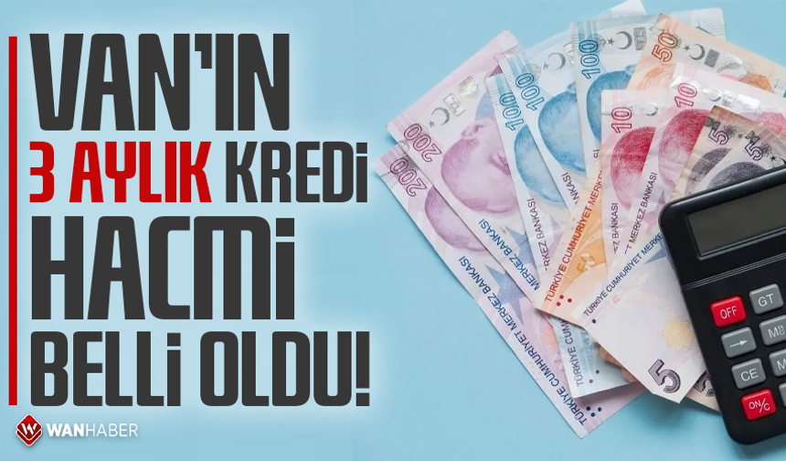 Van’ın 3 aylık kredi hacmi belli oldu!