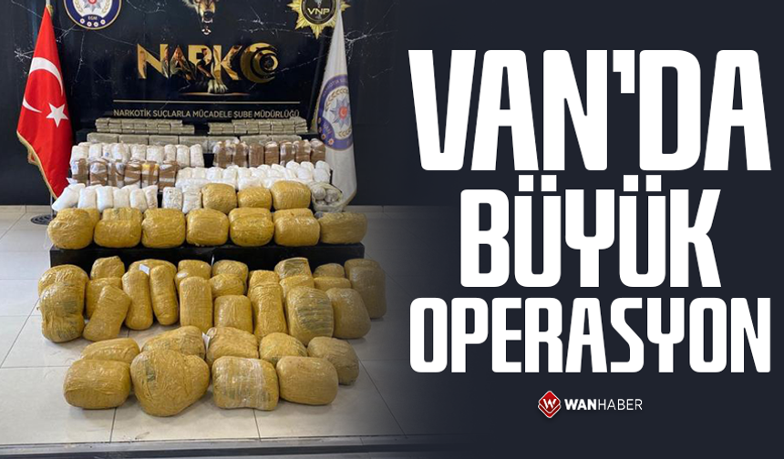 Van'da 240 kilogram uyuşturucu ele geçirildi
