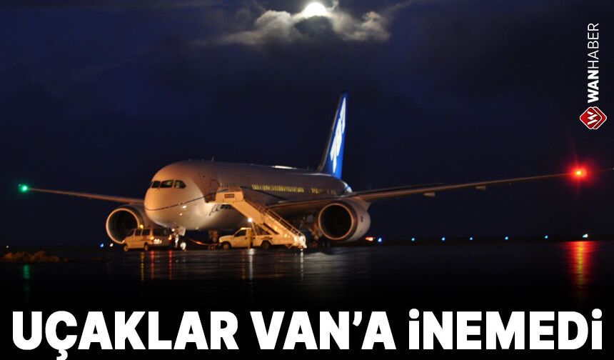 Van'da rüzgar uçuşlara engel oldu: 2 uçak Erzurum'a indi!