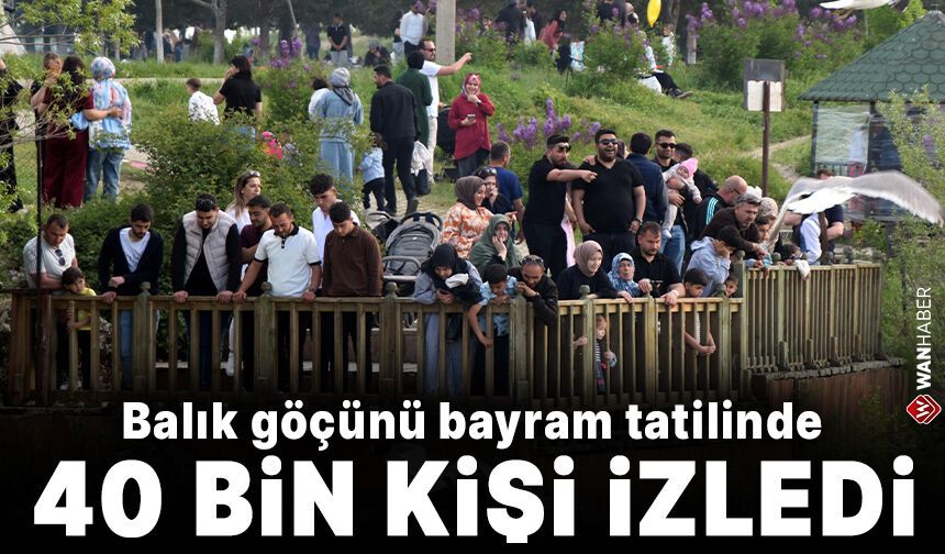 İnci kefali göçünü bayramda tam 40 bin kişi izledi!