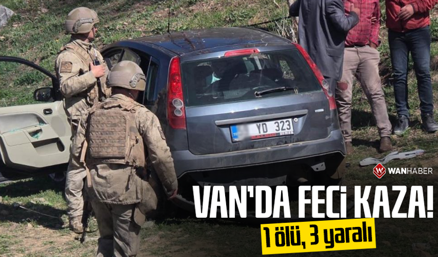 Van'da feci kaza: 1 ölü, 3 yaralı