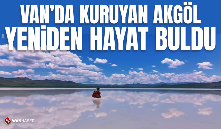 Van'da kuruyan Akgöl yeniden hayat buldu
