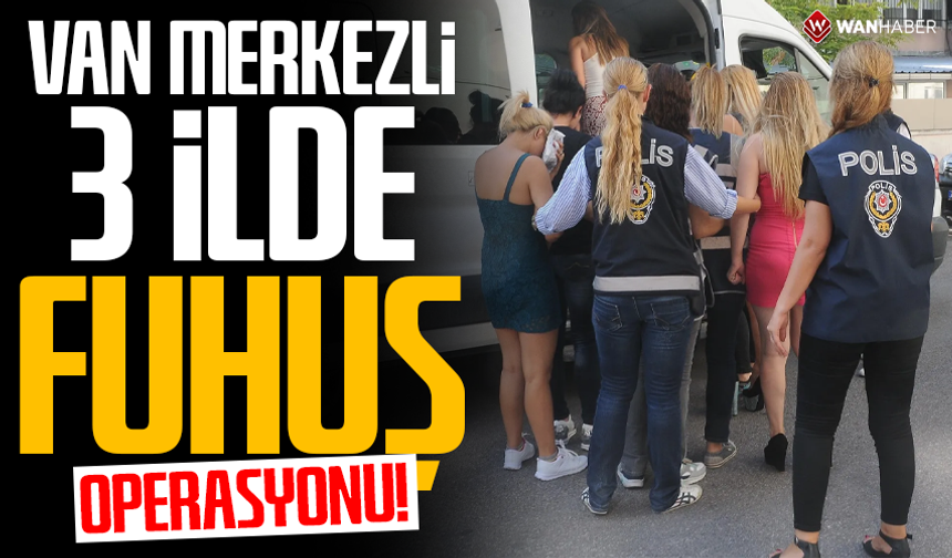 Van merkezli 3 ilde fuhuş operasyonu: 7 tutuklama
