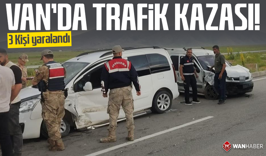 Çaldıran'da trafik kazası: 3 yaralı