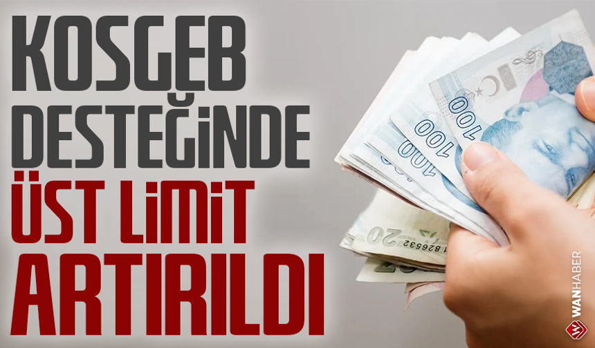 KOSGEB desteğinde üst limit artırıldı