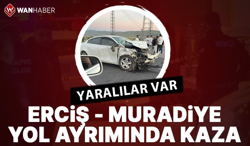 Van'da korkutan kaza: İki araç kafa kafaya çarpıştı, yaralılar var