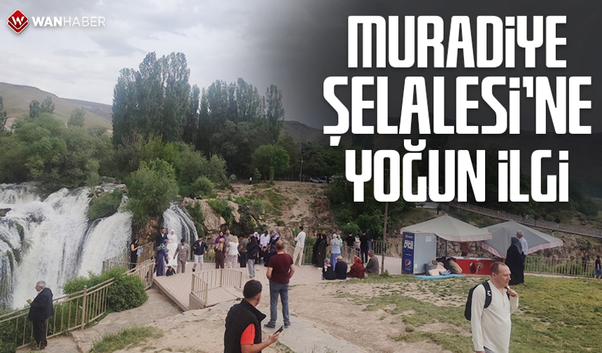 Muradiye Şelalesi’ne yoğun ilgi