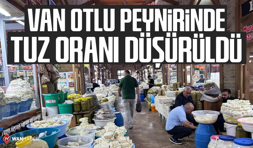 Van peynirinde tuz oranı düşürüldü