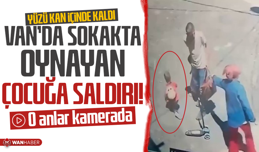 Van’da sokakta oynayan çocuğa saldırı: Kameralara yansıyan o görüntüler