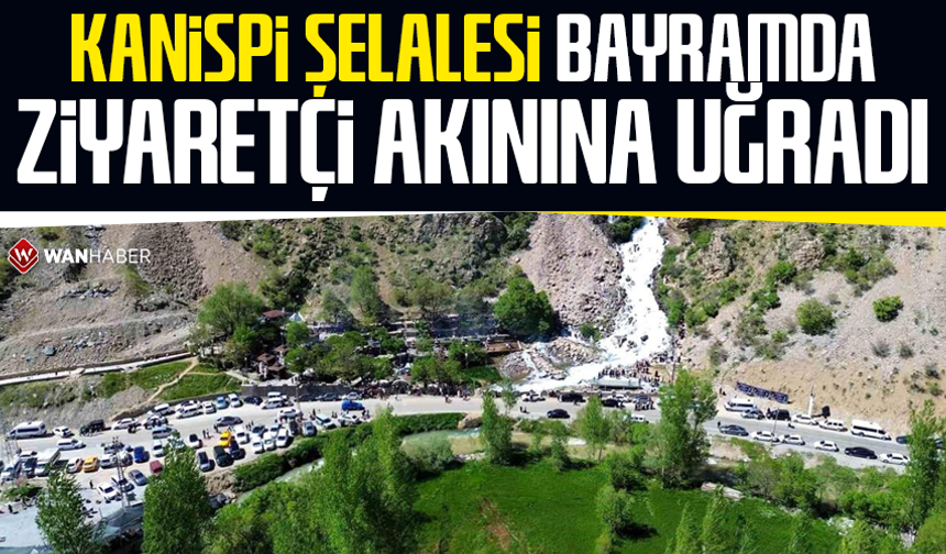 Kanispi Şelalesi bayramda ziyaretçi akınına uğradı