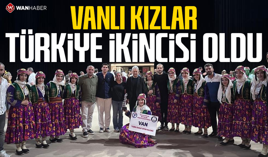 Vanlı kızlar Türkiye ikincisi oldu