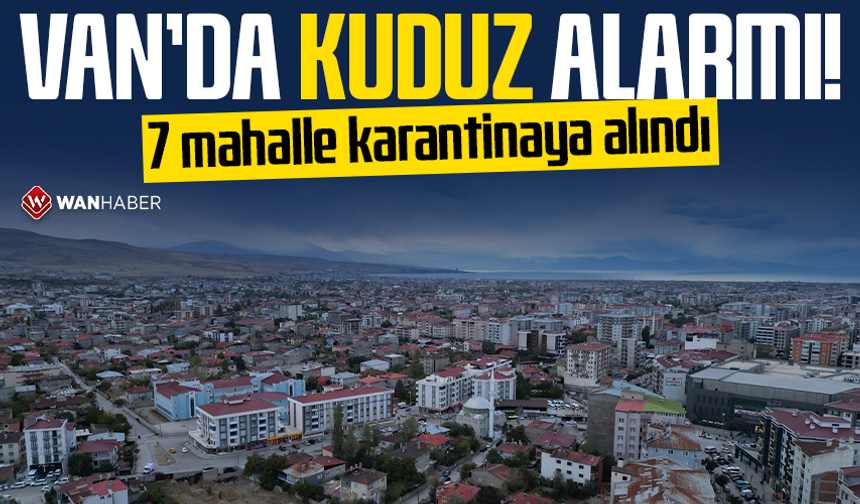 Van’da kuduz alarmı: 7 mahalle karantinaya alındı!