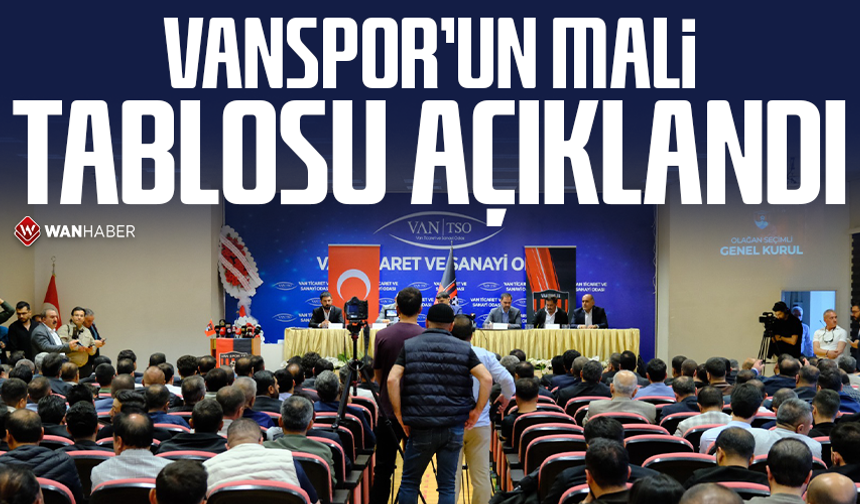 Vanspor’un mali tablosu açıklandı