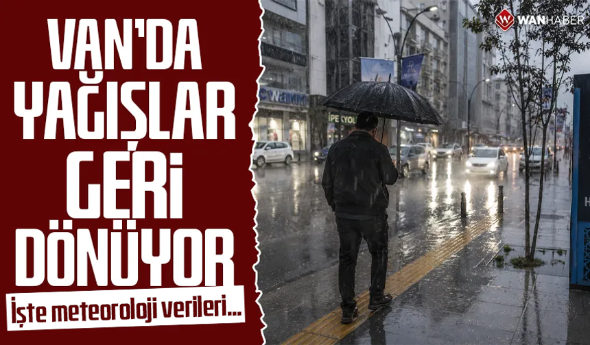 Van’da 4 gün boyunca yağış olacak! İşte meteoroloji verileri...