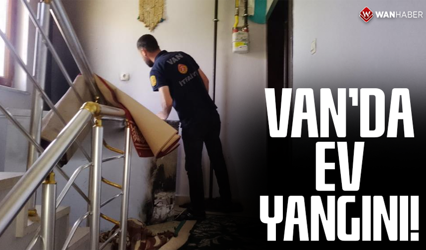 Van'da ev yangını