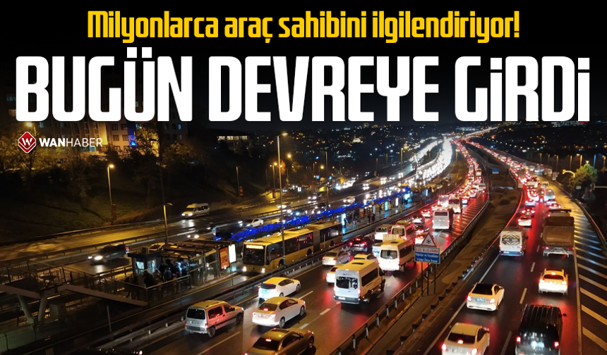 Zorunlu trafik sigortasında yeni dönem! Bugün resmen devreye girdi