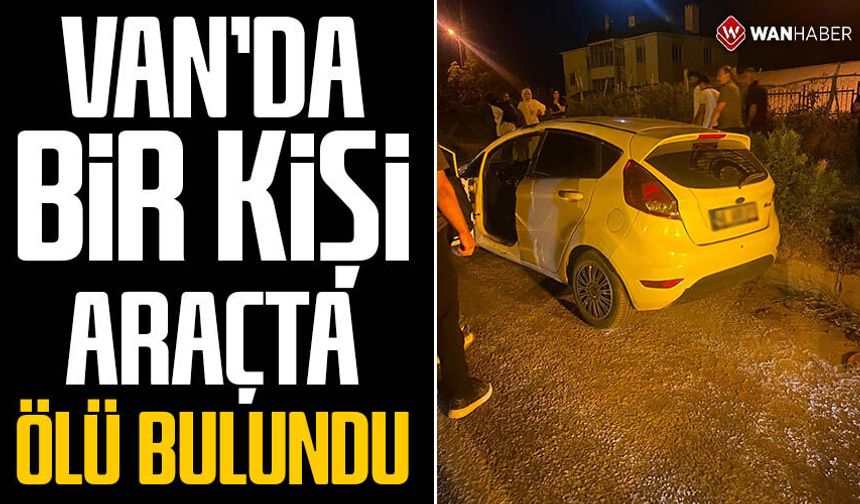 Van'da park halindeki araçta bir kişi ölü bulundu