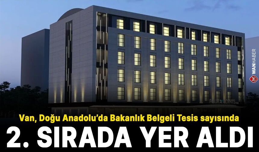 Van, en fazla bakanlık belgeli tesise sahip ikinci il oldu