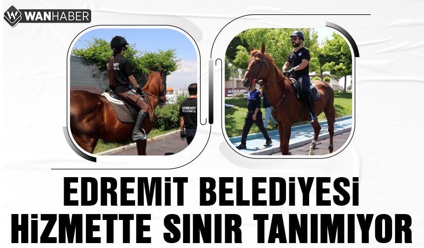 Edremit'te Atlı Zabıta Tartışması!