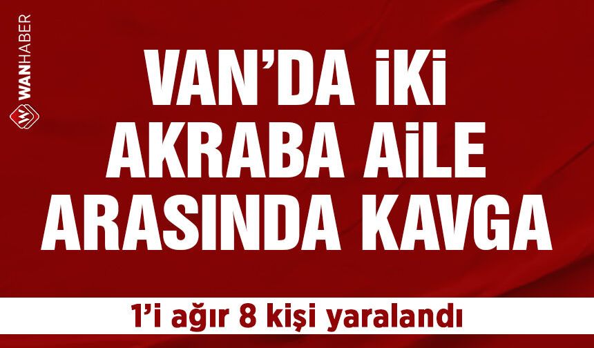 Van'ın Erciş ilçesinde akraba iki aile arasında kavga!