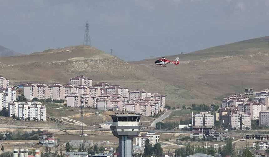 Ambulans helikopter kalp hastası için havalandı