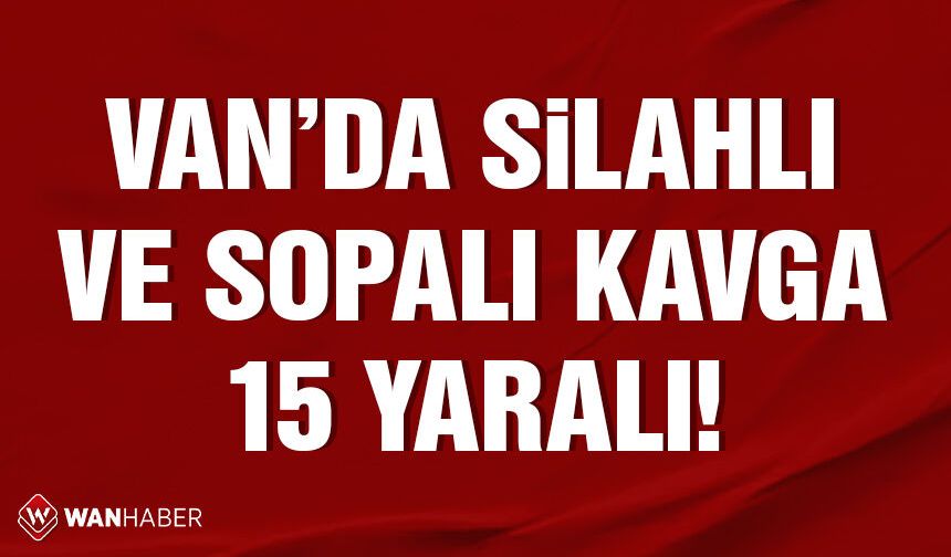 Van'ın Muradiye ilçesinde silahlı ve sopalı kavga: 15 yaralı