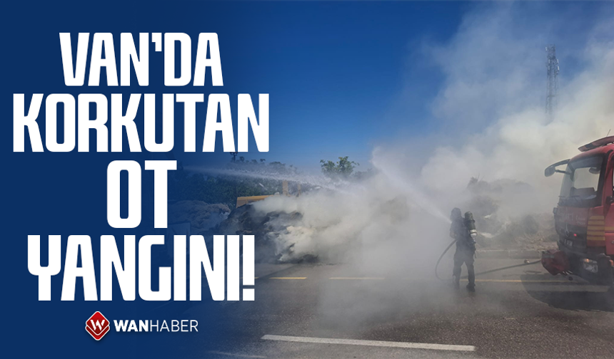 Van'da korkutan ot yangını
